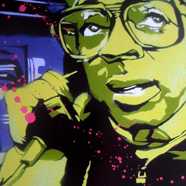 Spike Lee Stencil Art Print
