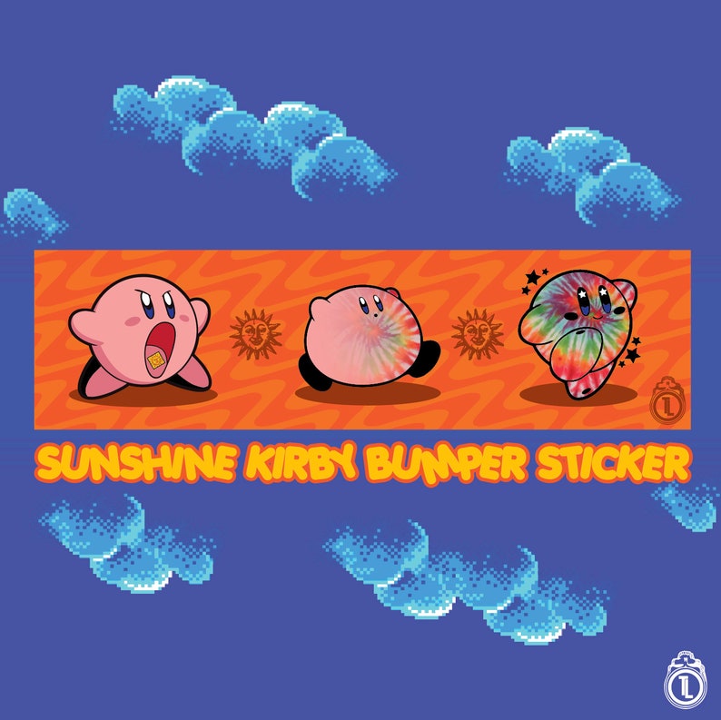 Sunshine Kirby Bumper Sticker image 1