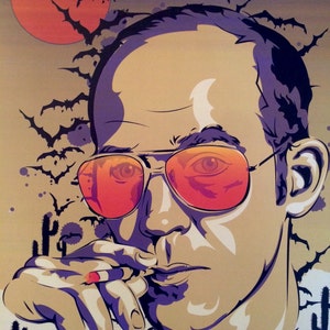 Hunter S. Thompson &quot;Fear and Loathing in Las Vegas&quot; Digital Art Print