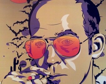 Hunter S. Thompson "Fear and Loathing in Las Vegas" Digital Art Print