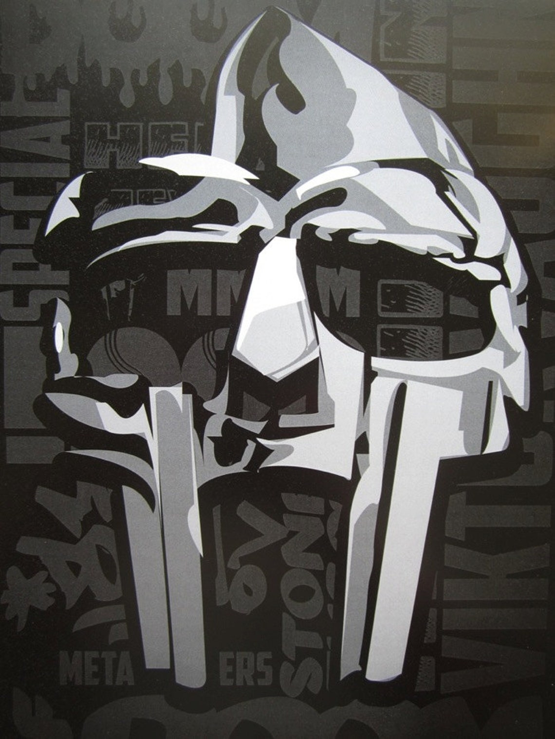 Mf Doom Man In The Mask Digital Art Print Etsy