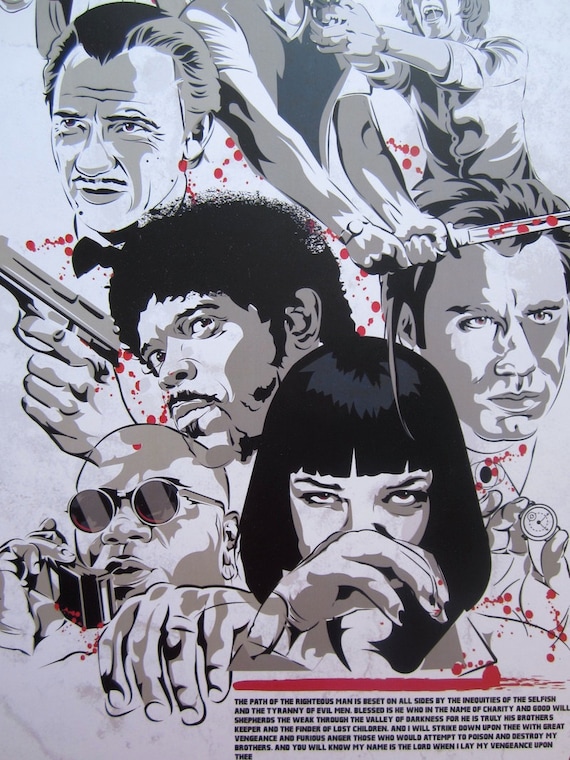 Pulp Fiction Poster Drawing
