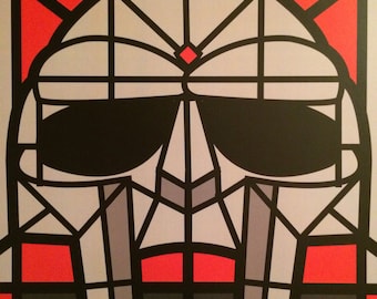 MF Doom Stained Glass Digital Art Print