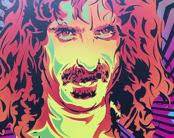 Frank Zappa Digital Art Print