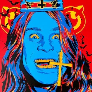 Ozzy Osbourne Prince Of Darkness Digital Art Print