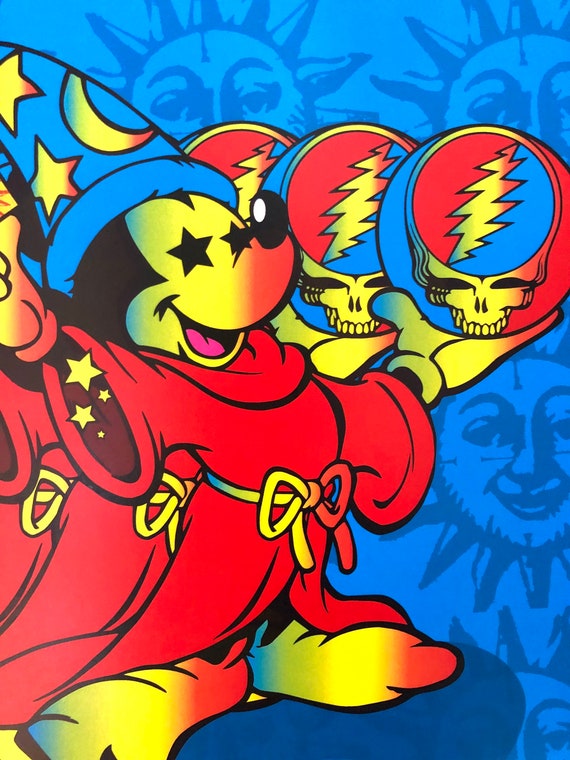 Trippy Mickey Digital Art Print - Etsy