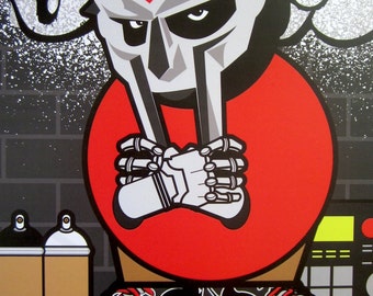 MF Doom City Character Digital Art Print