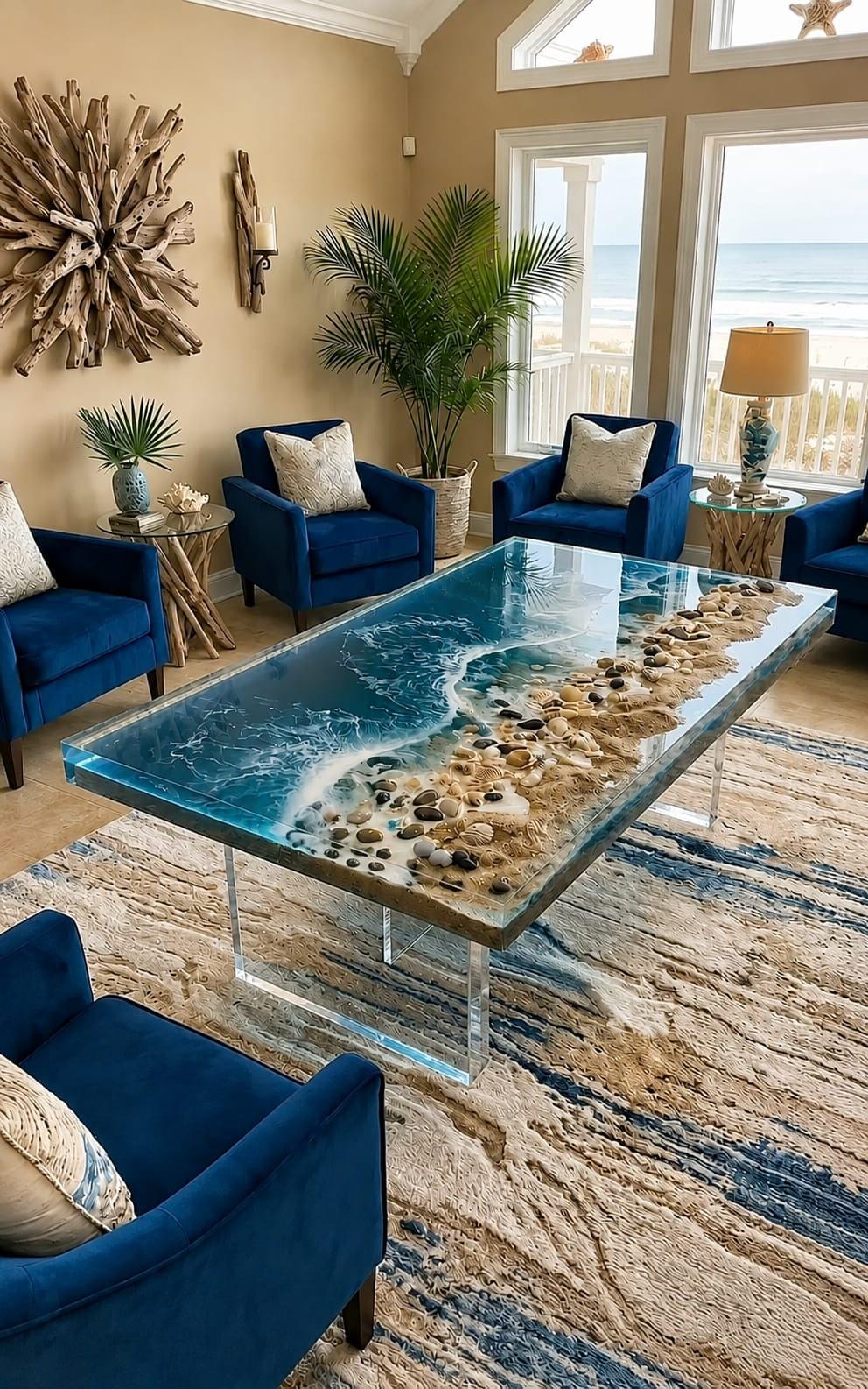 Ocean resin table - Etsy 日本