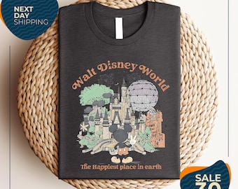 Retro Mickey Disneyworld Shirt | Walt Disneyworld Shirt | Mickey And Friends Shirts | Disney 2026 Trip | Disneyworld Matching Tee