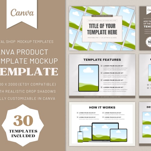 Etsy Listing Mockup Canva Listing Template Digital Product Etsy Etsy Listing Mockup Canva Listing Template Digital Product Etsy