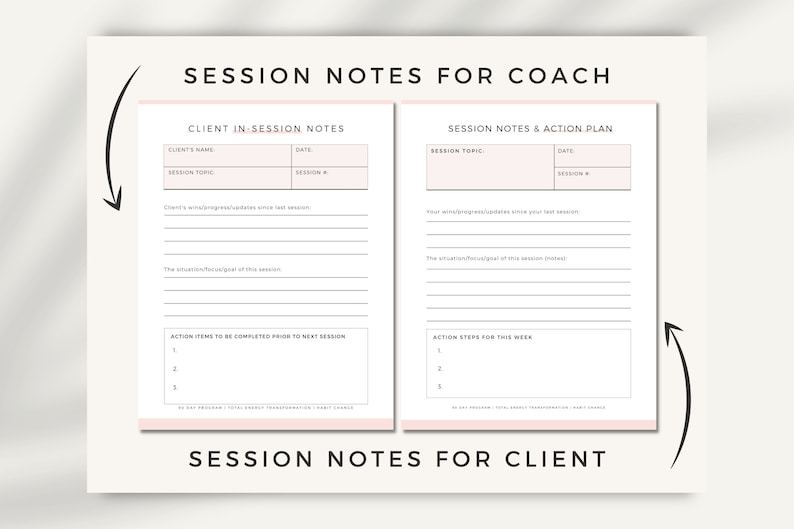 Coaching Worksheet Templates Editable Canva Forms Client - Etsy UK