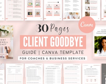 Client Off-boarding Packet | Canva Template for Coaches | Exit or Goodbye Package, Coaching Tools & Forms | Online Business Service Provider