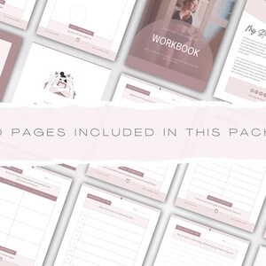 Puede incluir: Un cuaderno de trabajo de 30 p&aacute;ginas para un desaf&iacute;o de 21 d&iacute;as sobre el amor propio. El cuaderno tiene una portada rosa con el texto "21-Day Self-Love Challenge Workbook" y un gr&aacute;fico de un coraz&oacute;n con la palabra "Self Love" dentro.