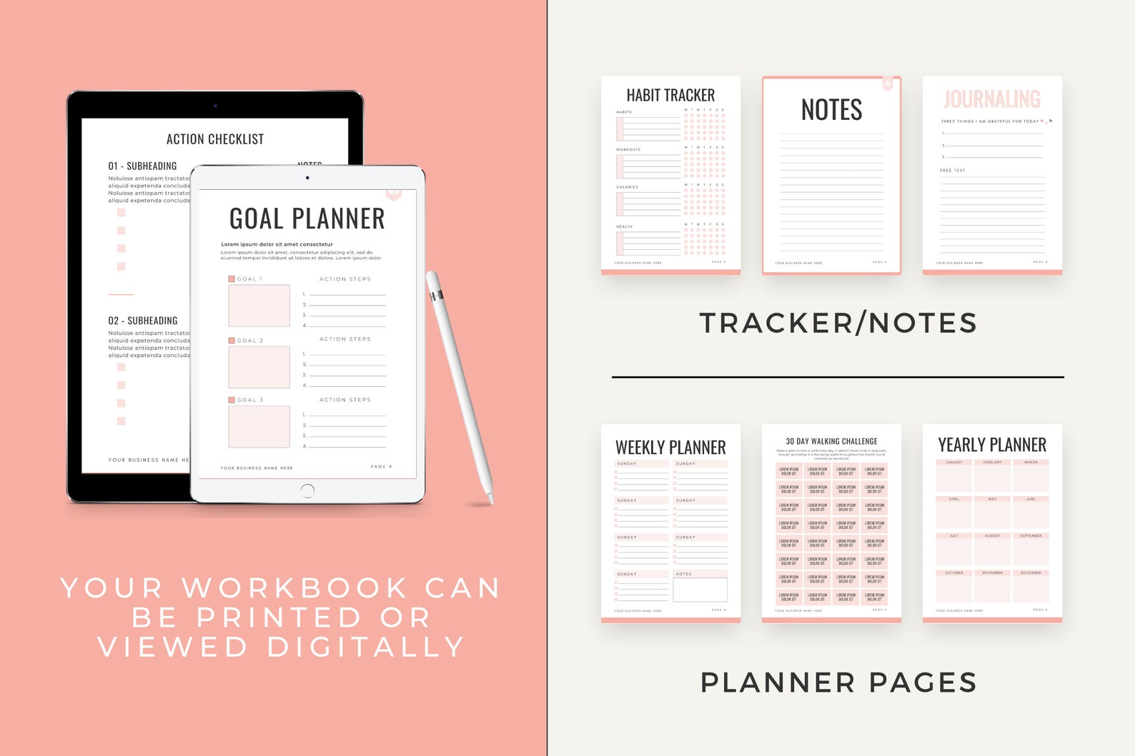 Ebook Template for Canva Workbook Template for Coaches | Etsy