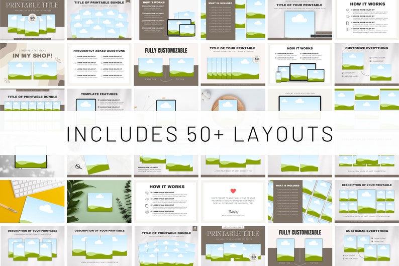 Etsy Listing Mockup Canva Listing Template Digital Product Etsy Etsy Listing Mockup Canva Listing Template Digital Product Etsy