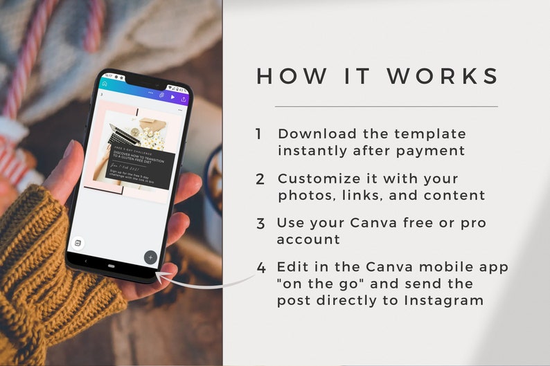 Instagram Template for Coaches Canva Templates for Posts - Etsy