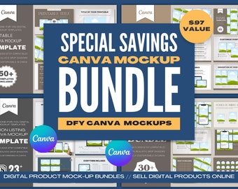 Printables Mockup Bundle, Etsy Listing Mock up Template, Digital ...