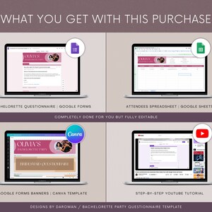 Bachelorette Party Questionnaire Template | Google Forms &amp; Canva ...