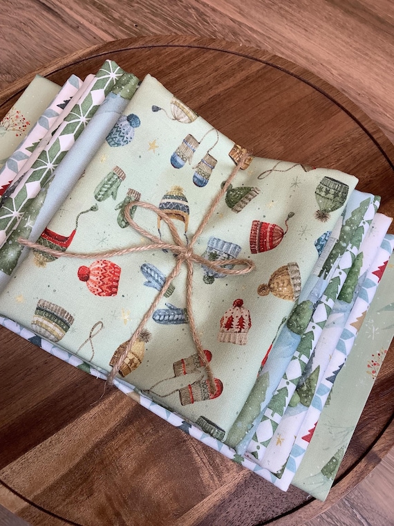 Magical Winterland by Lisa Audit for Riley Blake Designs | Precut Quilting Fabric | Christmas Half Yard Bundle