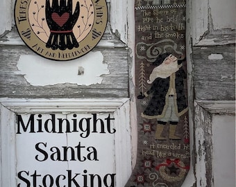 Santa Stocking Pattern Christmas Stocking Cross Stitch Pattern Holiday Needlework Chart Festive Embroidery Design Winter Stitching Project