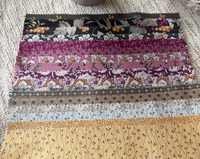 Vintage Floral Charm Pack Bundle: 32 Precut Quilting Cotton Squares (Cottage Style)