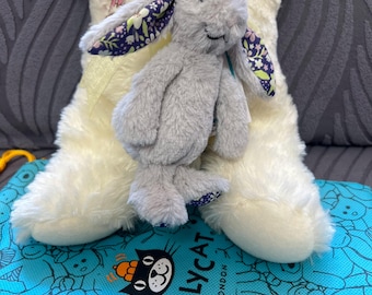 Jellycat Blossom Rabbit Plush Keychain Flower Earring Bag Charm