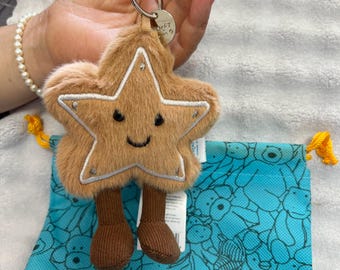 Jellycat Amuseable Star Cookie Plush: Xmas Edition 全新标签
