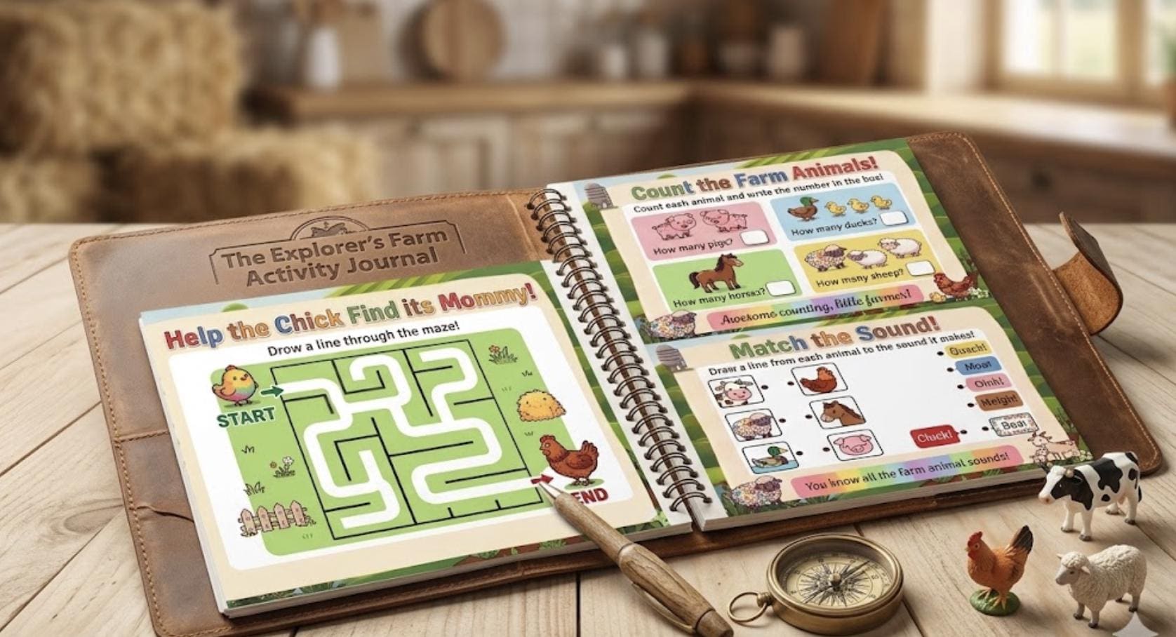 Farm Animals Activity Book Printable | Toddler Learning Activities ...