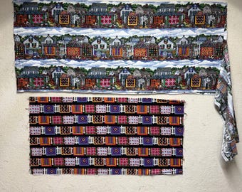 Tela para acolchado: Casas con acolchados, acolchados en vallas – 48,5" x 42", 37" x 38"