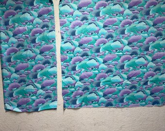 Retazos de tela. Se desconoce el fabricante y la antigüedad de la tela.