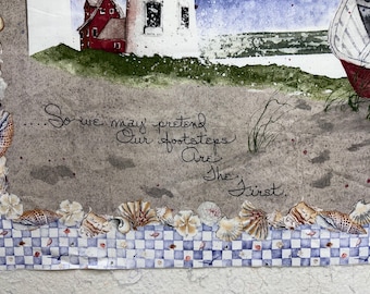 Panel de tela "Junto al mar".