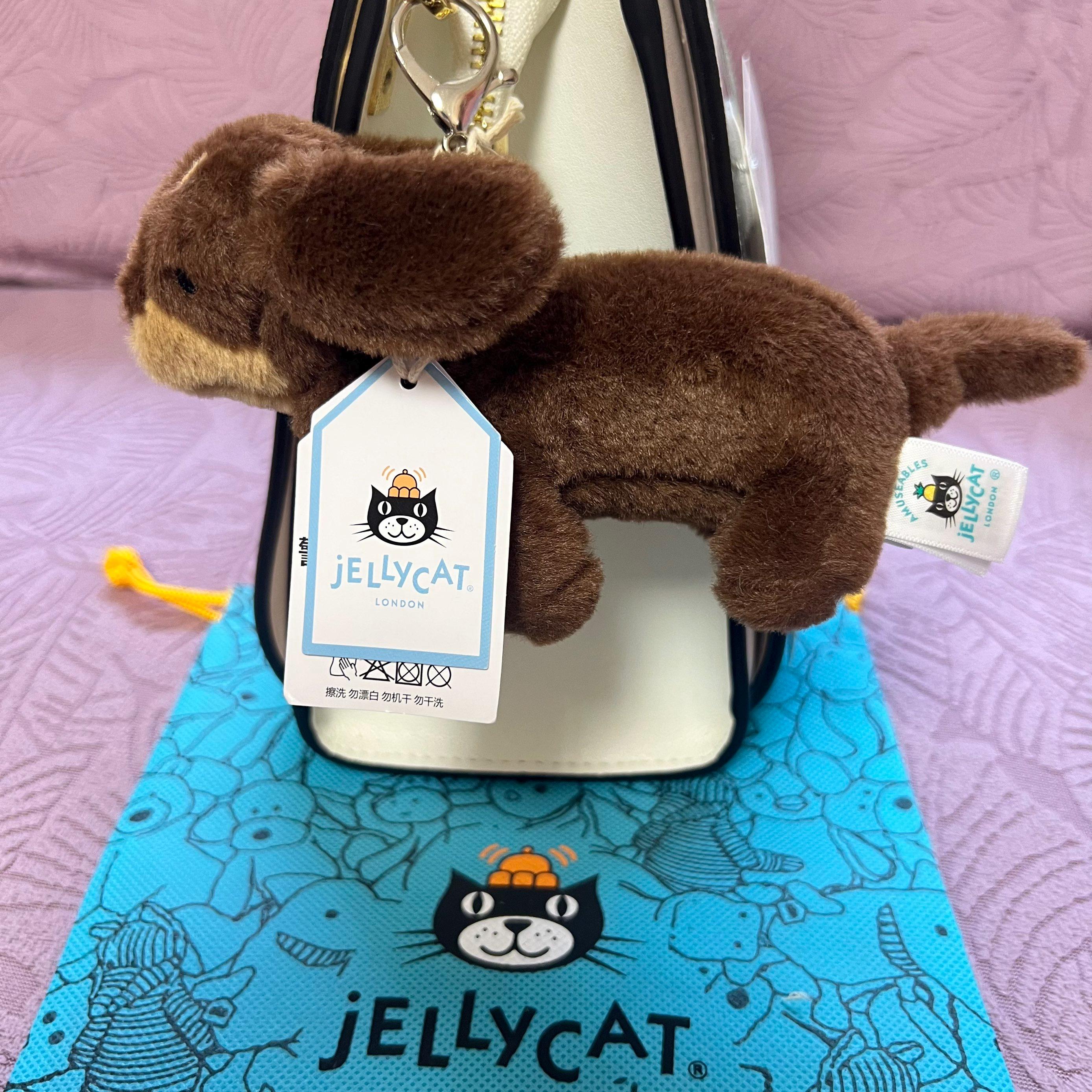 Jellycat Otto Sausage Dog Bag Charm | Chocolate Brown Dachshund