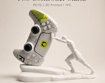 Soporte para mando de PS5, decoración de escritorio para gamers impresa en 3D en PETG, soporte para mando de videojuegos, regalo para él.