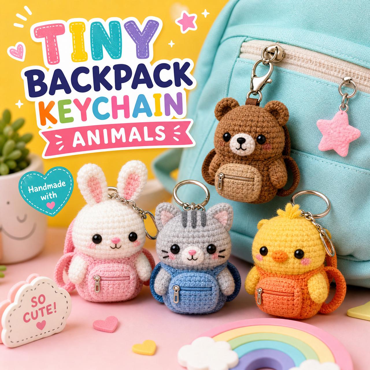 38 Crochet Kawaii Patterns with Keychains, Amigurumi, Hats, and Coasters 1 Crochet Pattern Bundle