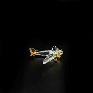 Swarovski Crystal Figurines Airplane - Etsy