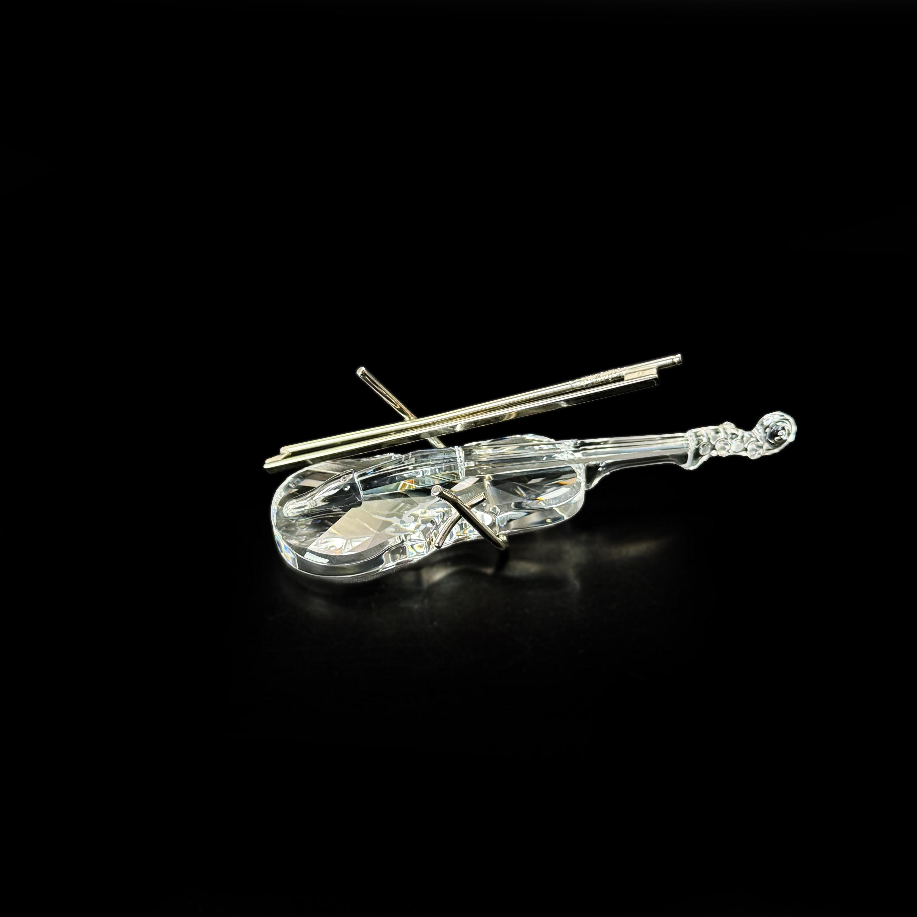 Swarovski Crystal Figurines Violin - Etsy UK