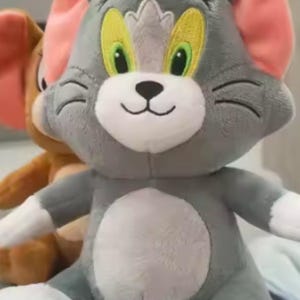 Cute Gray Cat Plush Toy | Soft Stuffed Cat Plush | Kawaii Kitty Doll | Plush Animal Gift | Collectible Cat Toy | Nursery Decor 18cm