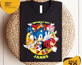 Custom Sonic Birthday Shirt | Family Birthday Shirt | Sonic Birthday Shirt| Sonic Birthday Party | Sonic Shirt | Sonic Gift | Sonic Shirt