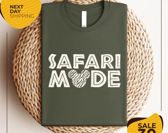Safari Mode Disney Tee | Animal Kingdom Shirt | Family Matching Bella Canva