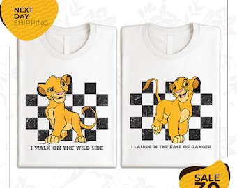 I Walk On The Wild Side Disney Shirt | Lion King Disney Shirt | Twin Boys Disney Shirt | Animal Kingdom Shirt | Disney World Shirt | Simba