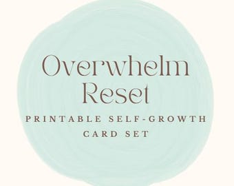 2-Minute Meditation Cards, Printable Affirmation Deck for Anxiety Relief (Instant Download)