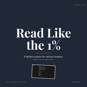 Plantilla conceptual del sistema Polymath para la lectura profunda, Zettelkasten y modelos mentales.