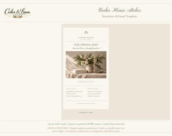 Email Newsletter - Cedar Botanical Business Canva Template