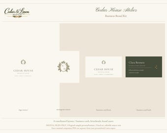 Brand Identity Kit - Cedar Botanical Business Canva Template
