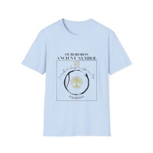 Ouroboros T Shirt, Esoteric Philosophy Tee, Sacred Geometry Snake Graphic, Occult Streetwear image 7