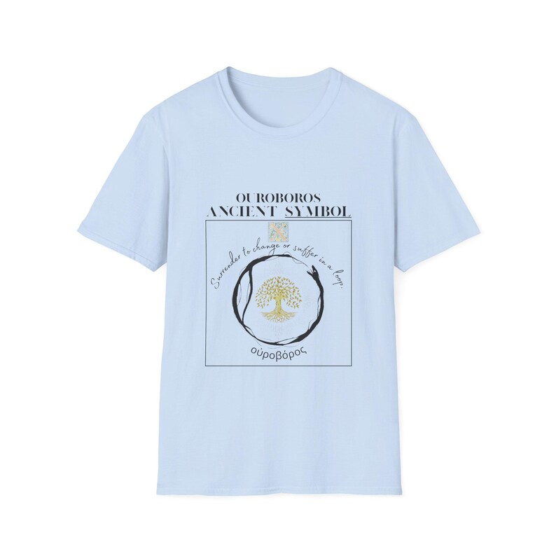 Ouroboros T Shirt, Esoteric Philosophy Tee, Sacred Geometry Snake Graphic, Occult Streetwear image 7