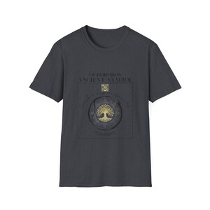 Ouroboros T Shirt, Esoteric Philosophy Tee, Sacred Geometry Snake Graphic, Occult Streetwear image 9