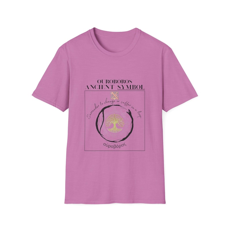 Ouroboros T Shirt, Esoteric Philosophy Tee, Sacred Geometry Snake Graphic, Occult Streetwear image 11