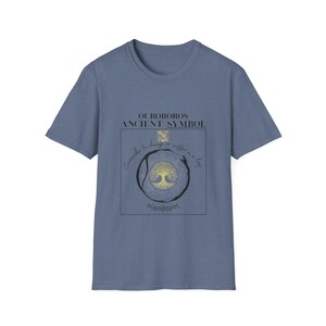 Ouroboros T Shirt, Esoteric Philosophy Tee, Sacred Geometry Snake Graphic, Occult Streetwear image 8
