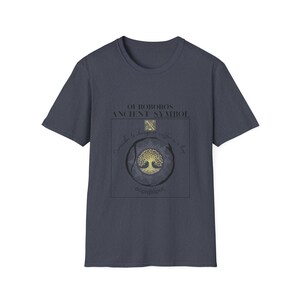 Ouroboros T Shirt, Esoteric Philosophy Tee, Sacred Geometry Snake Graphic, Occult Streetwear image 10